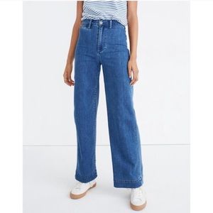 Madewell Slim Everett High Rise Wide Leg Jean